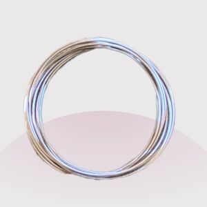 925 Sterling Interlocking Bangles. Lightweight fits up to 7.5 wrist